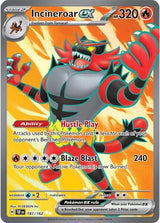 Incineroar ex - 187/162 - Pokémon