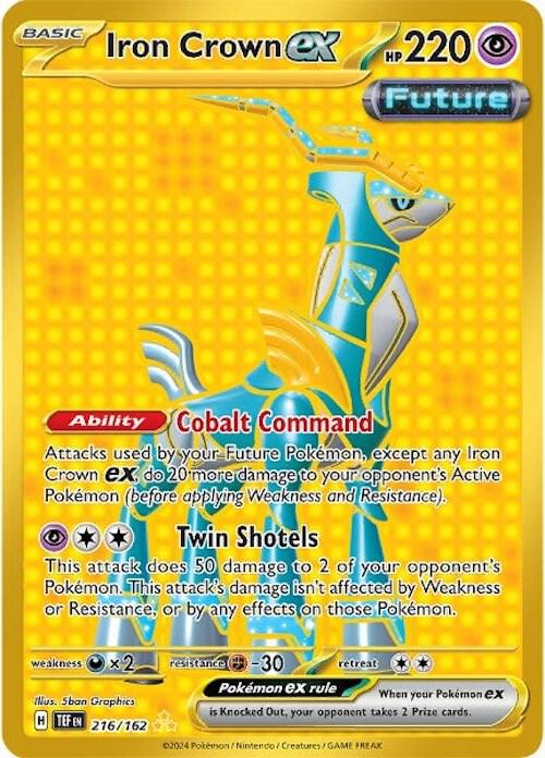 Iron Crown ex - 216/162 - Pokémon