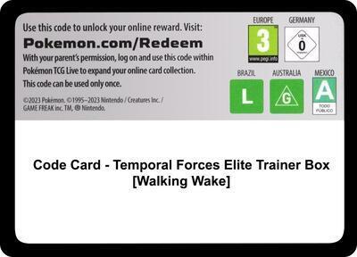 Code Card - Temporal Forces Elite Trainer Box [Walking Wake] - Pokémon