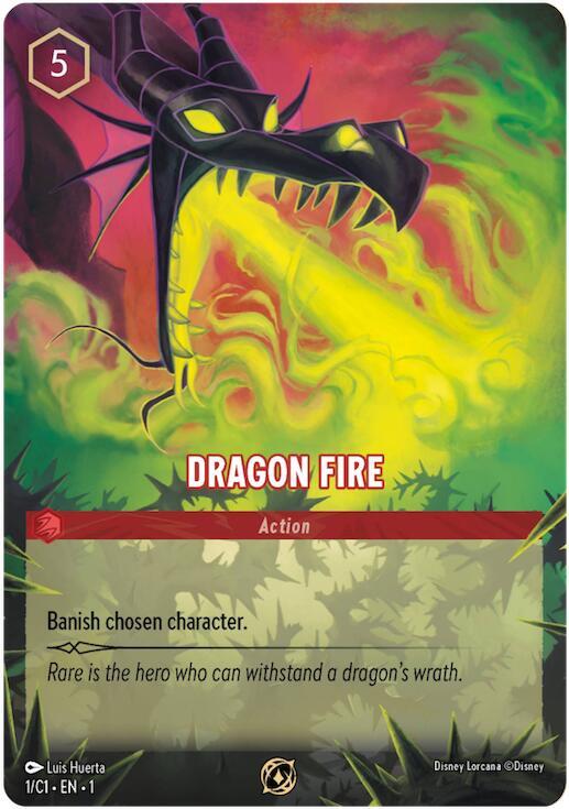 Dragon Fire (1/C1) - Disney Lorcana