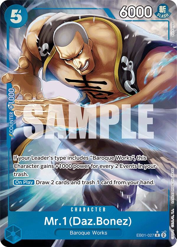 Mr. 1 (Daz.Bonez) (Alternate Art) - One Piece Card Game