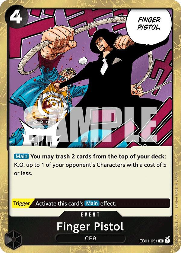 Finger Pistol - One Piece Card Game