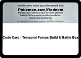 Code Card - Temporal Forces Build & Battle Box - Pokémon