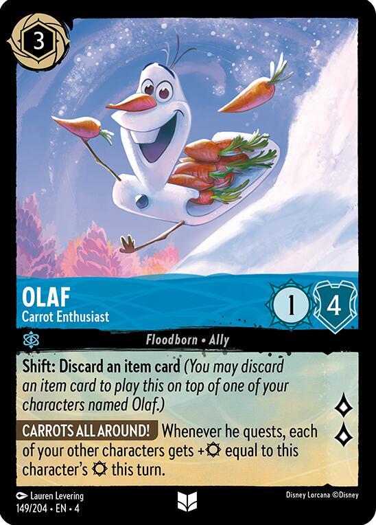 Olaf - Carrot Enthusiast - Disney Lorcana