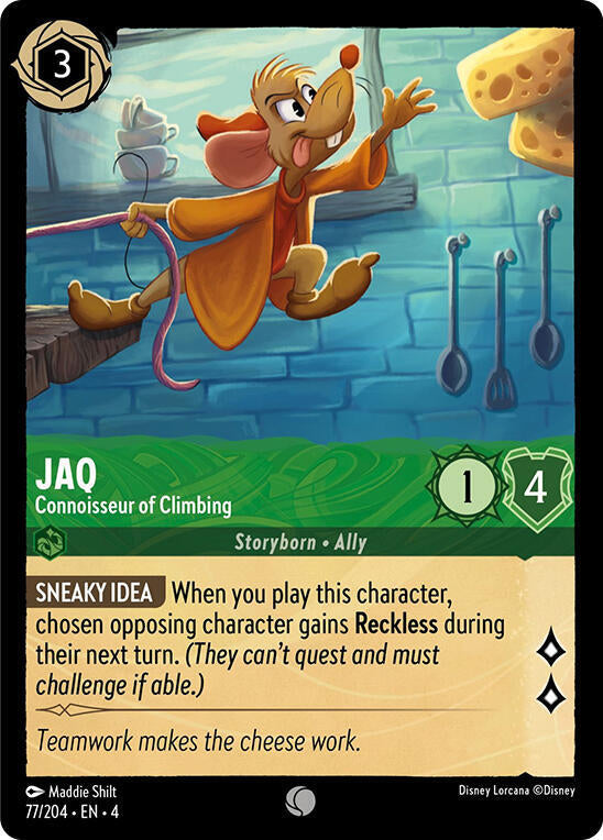 Jaq - Connoisseur of Climbing - Disney Lorcana