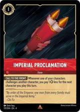 Imperial Proclamation - Disney Lorcana