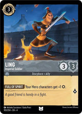 Ling - Imperial Soldier - Disney Lorcana