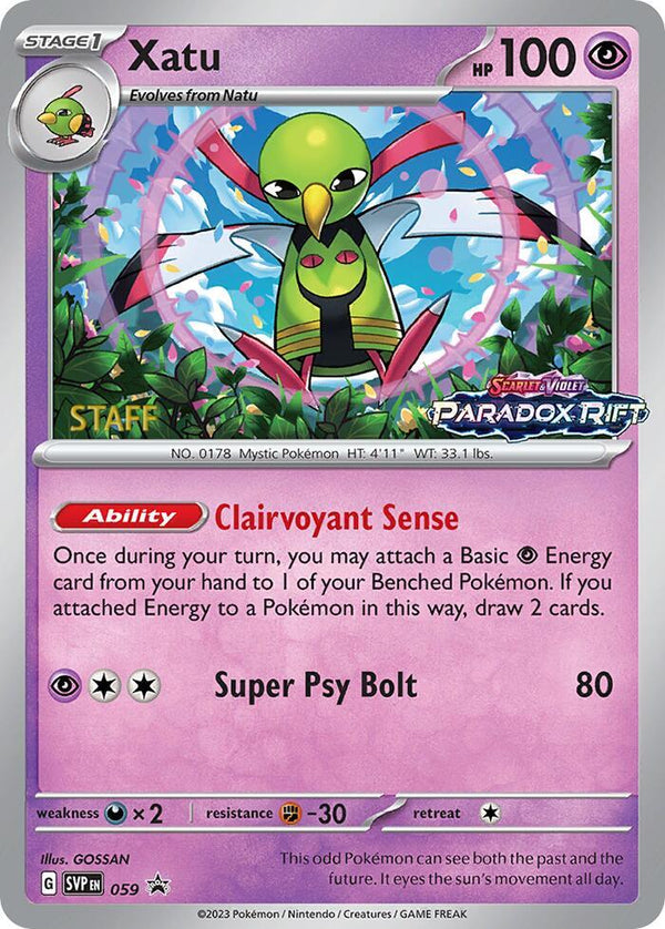 Xatu - 059 (Prerelease) [Staff] - Pokémon