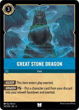 Great Stone Dragon - Disney Lorcana