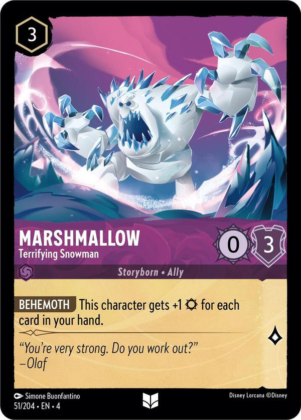 Marshmallow - Terrifying Snowman - Disney Lorcana