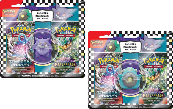 Pokemon TCG: Back to School Eraser Blister 2024 [Set of 2] - Pokémon