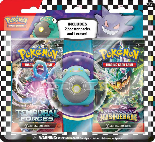 Pokemon TCG: Back to School Eraser Blister 2024 [Bellibolt] - Pokémon
