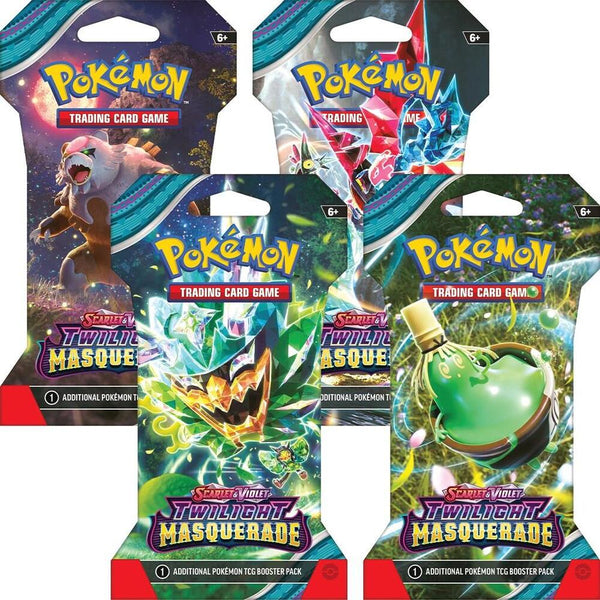Twilight Masquerade Sleeved Booster Pack Art Bundle [Set of 4] - Pokémon