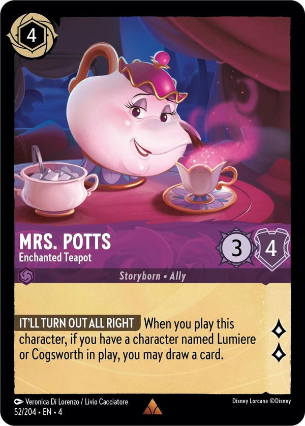 Mrs. Potts - Enchanted Teapot - Disney Lorcana