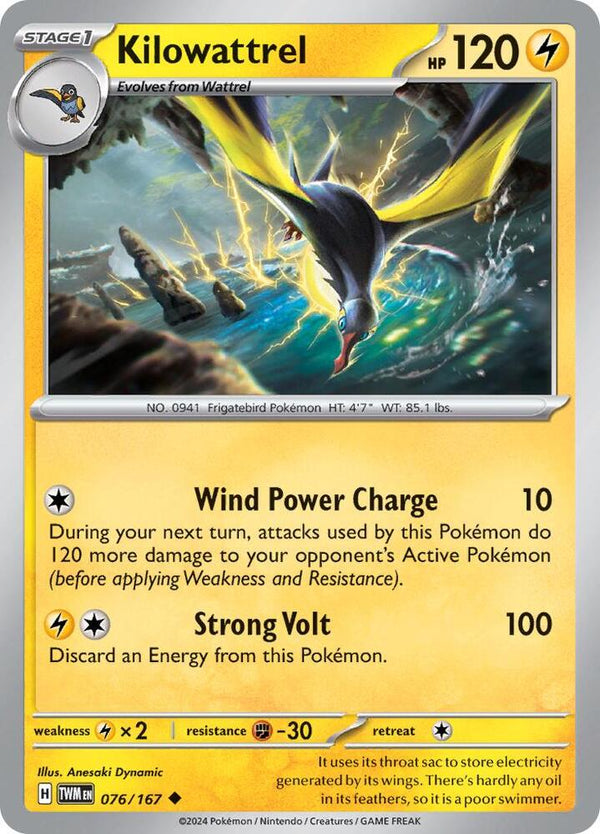 Kilowattrel - Pokémon