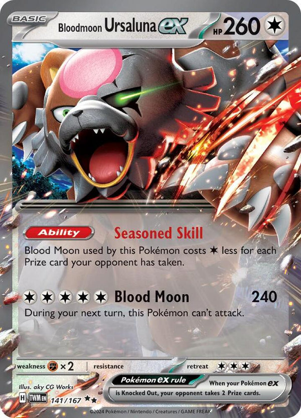 Bloodmoon Ursaluna ex - 141/167 - Pokémon