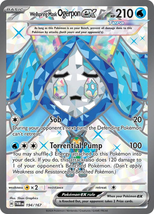 Wellspring Mask Ogerpon ex - 194/167 - Pokémon