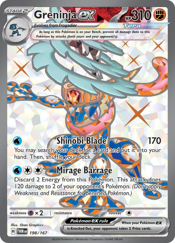 Greninja ex - 198/167 - Pokémon