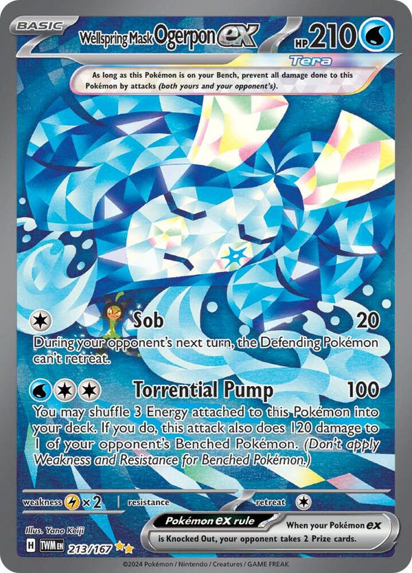 Wellspring Mask Ogerpon ex - 213/167 - Pokémon