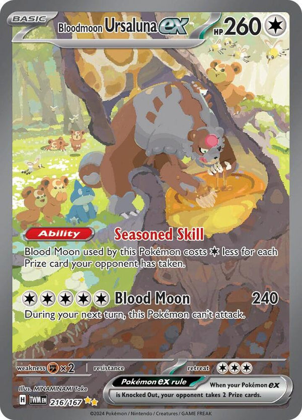 Bloodmoon Ursaluna ex - 216/167 - Pokémon