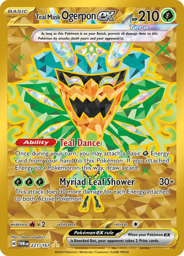Teal Mask Ogerpon ex - 221/167 - Pokémon