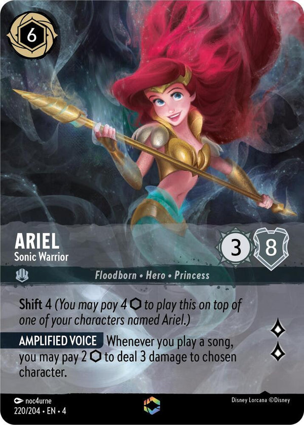 Ariel - Sonic Warrior (Enchanted) - Disney Lorcana
