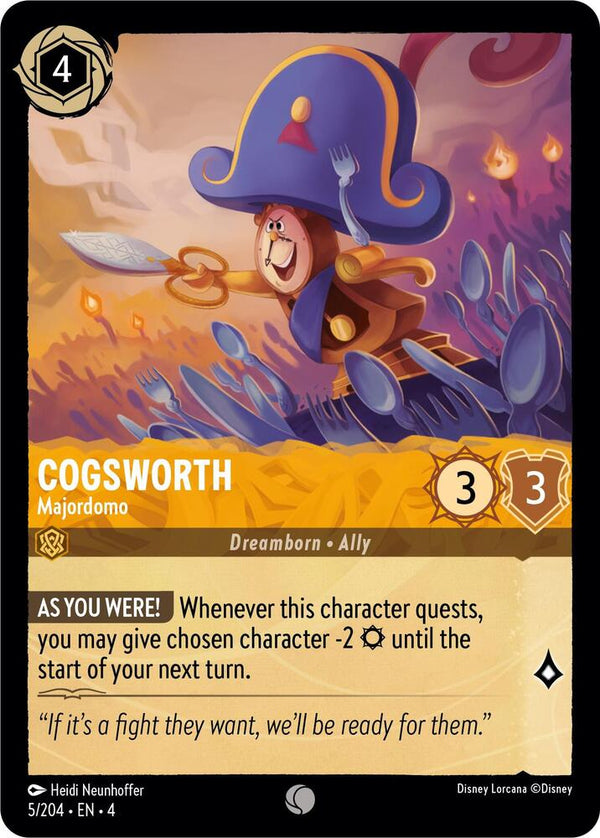 Cogsworth - Majordomo - Disney Lorcana
