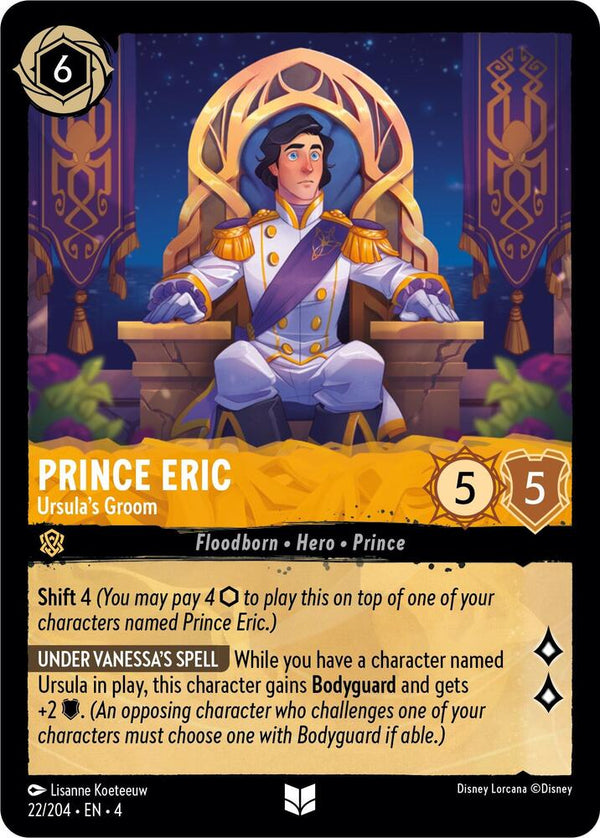Prince Eric - Ursula's Groom - Disney Lorcana
