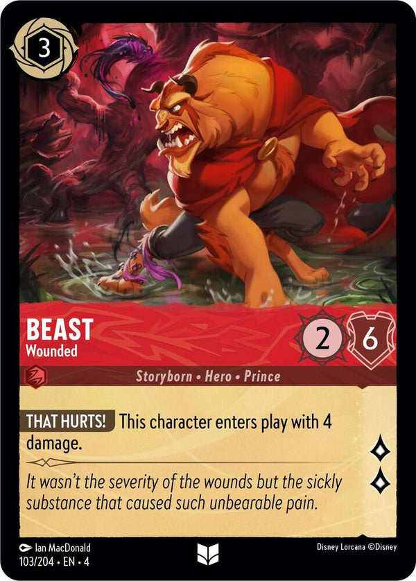 Beast - Wounded - Disney Lorcana