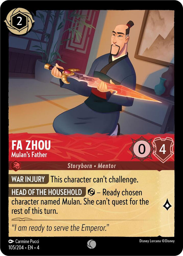 Fa Zhou - Mulan's Father - Disney Lorcana