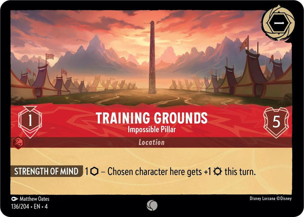 Training Grounds - Impossible Pillar - Disney Lorcana