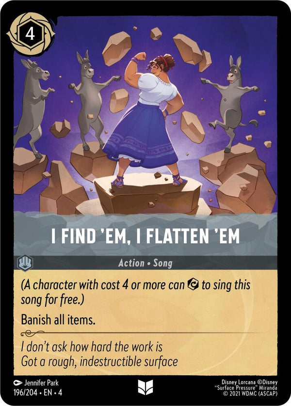 I Find 'Em, I Flatten 'Em - Disney Lorcana