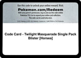 Code Card - Twilight Masquerade Single Pack Blister [Horsea] - Pokémon