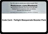 Code Card - Twilight Masquerade Booster Pack - Pokémon