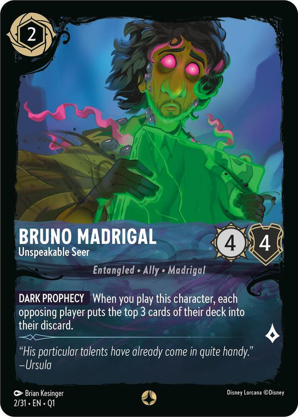 Bruno Madrigal - Unspeakable Seer - Disney Lorcana