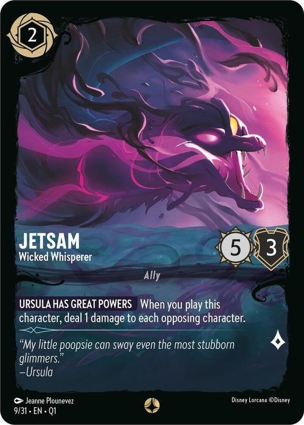 Jetsam - Wicked Whisperer - Disney Lorcana