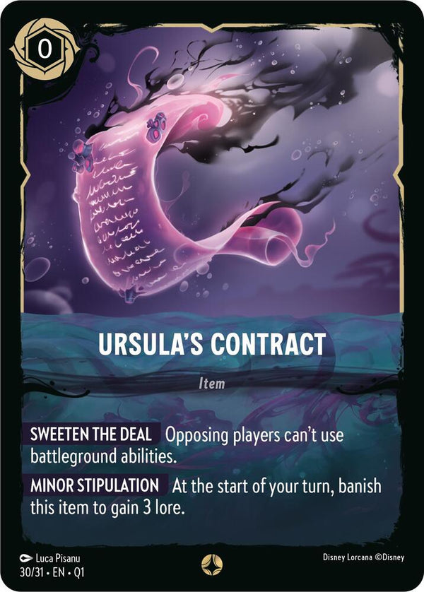 Ursula's Contract - Disney Lorcana
