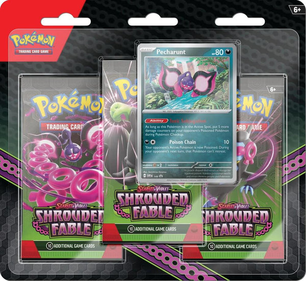 Shrouded Fable 3 Pack Blister [Pecharunt] - Pokémon