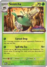 Sinistcha - 022/167 (Prerelease) - Pokémon