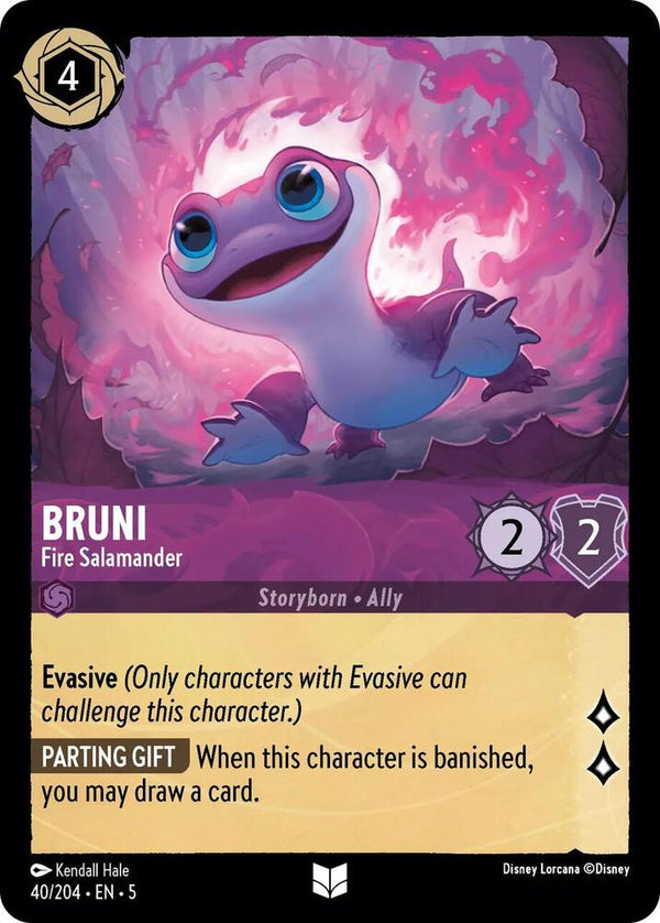Bruni - Fire Salamander - Disney Lorcana
