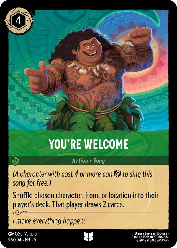 You're Welcome - Disney Lorcana