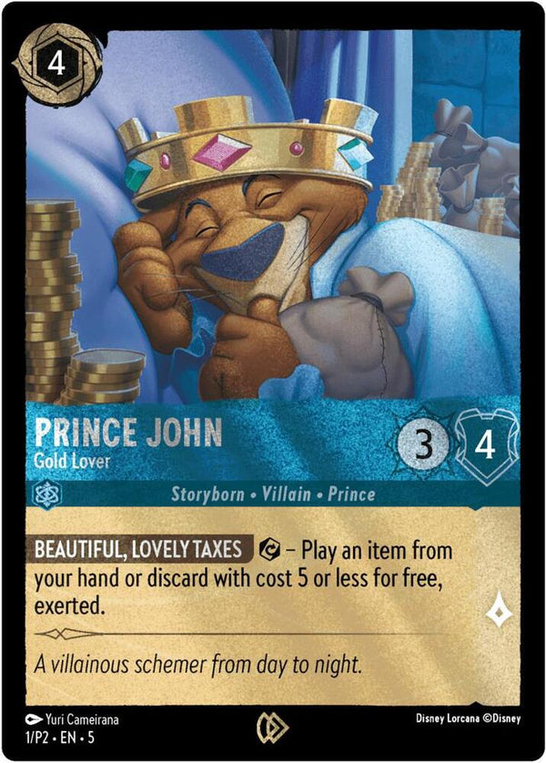 Prince John - Gold Lover - Disney Lorcana