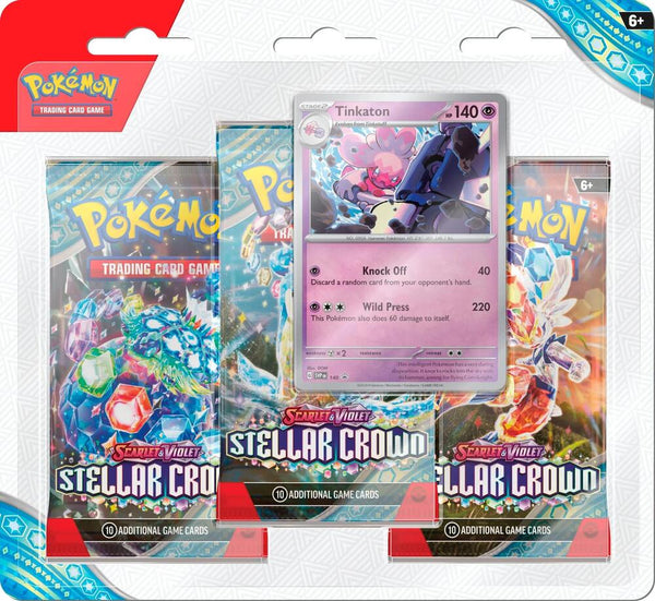 Stellar Crown 3 Pack Blisters [Tinkaton] - Pokémon