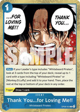 Thank You...for Loving Me!! - One Piece Card Game