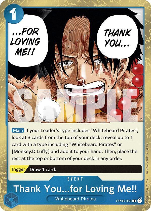 Thank You...for Loving Me!! - One Piece Card Game