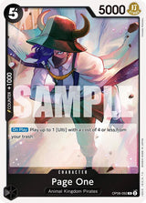 Page One - One Piece Card Game