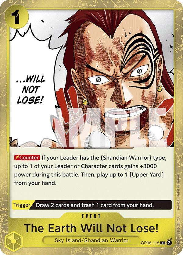 The Earth Will Not Lose! - One Piece Card Game