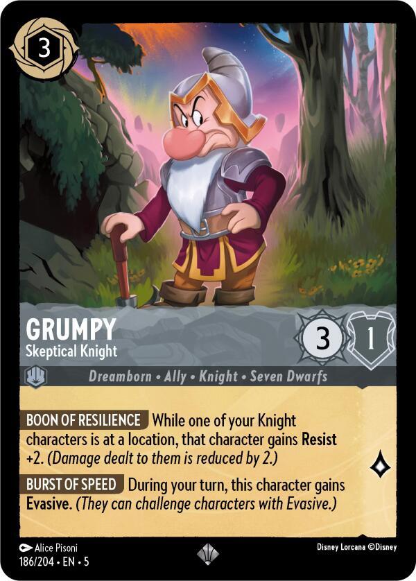 Grumpy - Skeptical Knight - Disney Lorcana