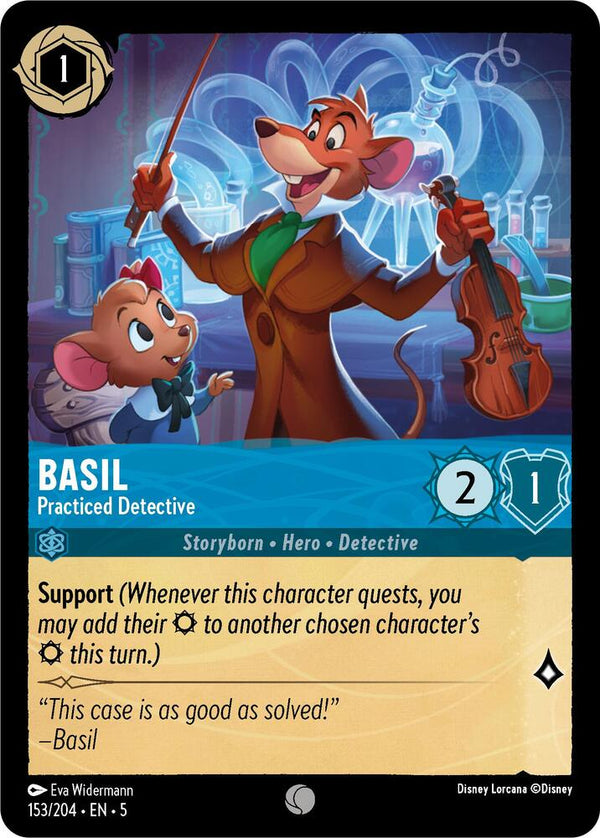 Basil - Practiced Detective - Disney Lorcana