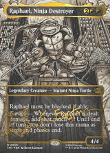 Raphael, Ninja Destroyer (Borderless) (Gold-Stamped Signature) - Magic: The Gathering